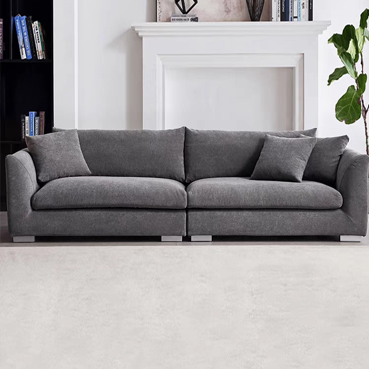 Aalto Fresh Dark Grey Upholstered Fabric Sofa