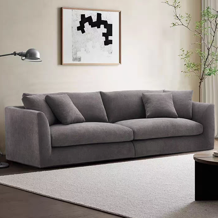 Aalto Fresh Dark Grey Upholstered Fabric Sofa