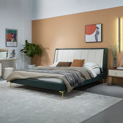 Nordic Minimalist Upholstered Soft Bed