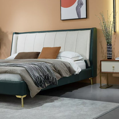 Nordic Minimalist Upholstered Soft Bed