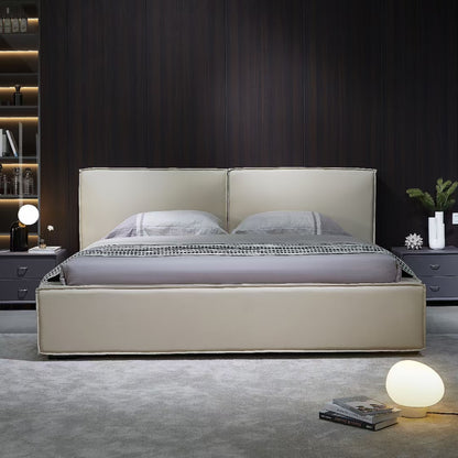 Modern Upholstered leather soft bed