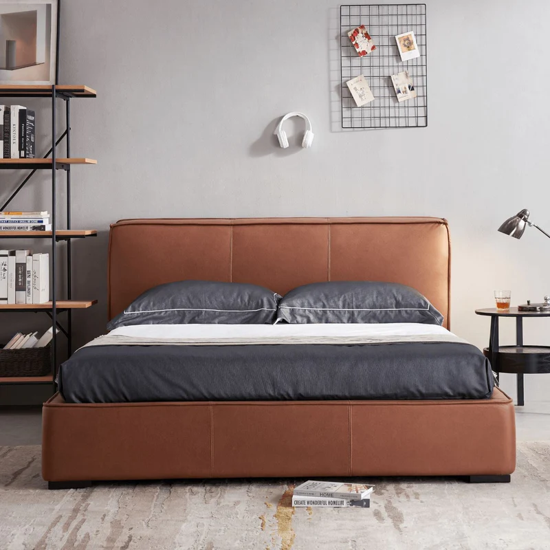 Bold modern Upholstered Soft Bed