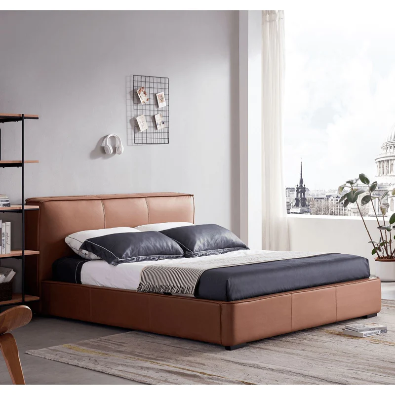 Bold modern Upholstered Soft Bed