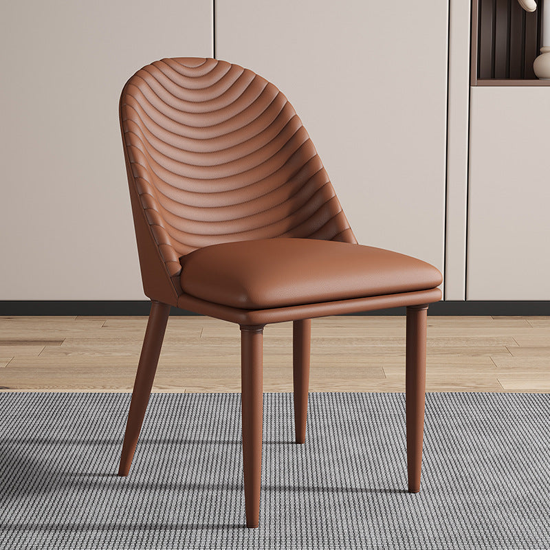 Synthetic Leather Metal Frame Dining Chair