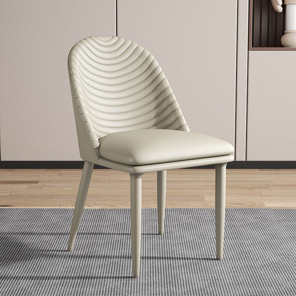 Synthetic Leather Metal Frame Dining Chair