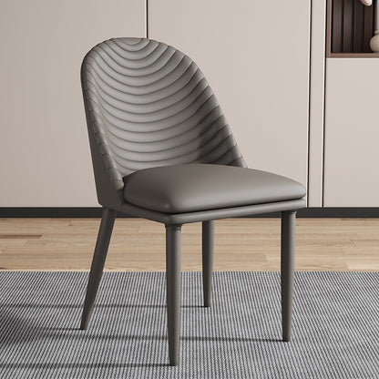 Synthetic Leather Metal Frame Dining Chair