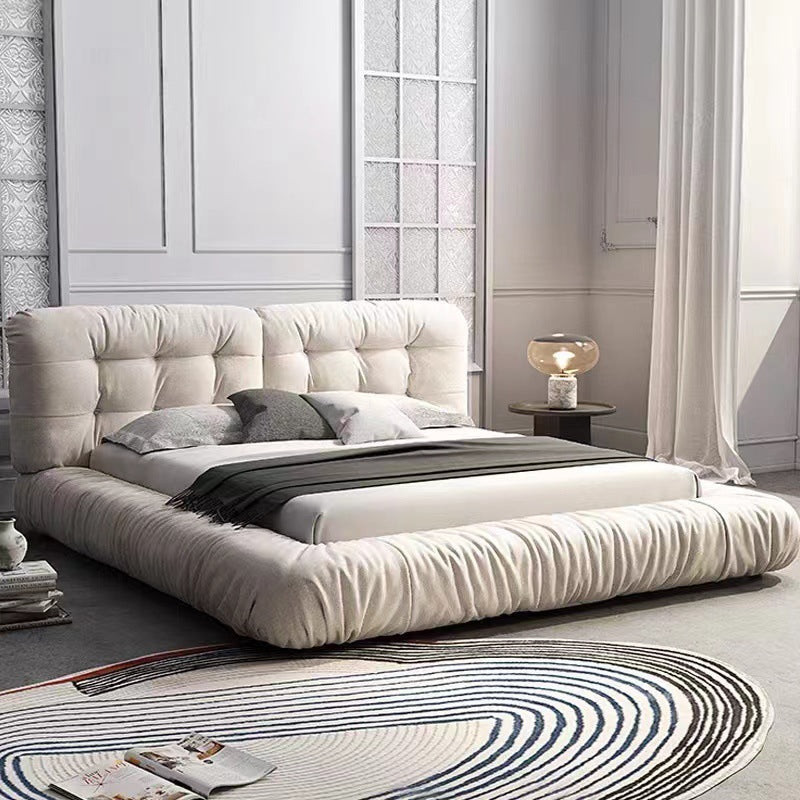 Fashion Puff shape Upholstered Soft Bed Frame