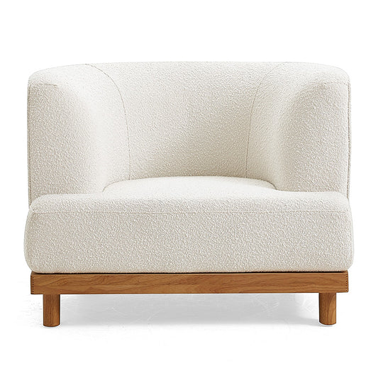 Nordic Modern Upholstered Boucle Armchair Leisure Chair