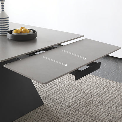 Modern Extendable Rectangular Dining Table for 4-8