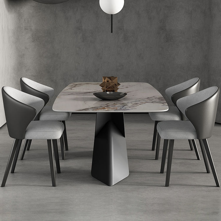 Rectangular Shaped Sintered Stone Top Dining Table