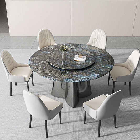 Ultra Modern Luxurious Round Shaped Dining Table With Lazy Susan