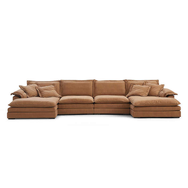 Sandwitch Deep Seat U-Shaped Sofa