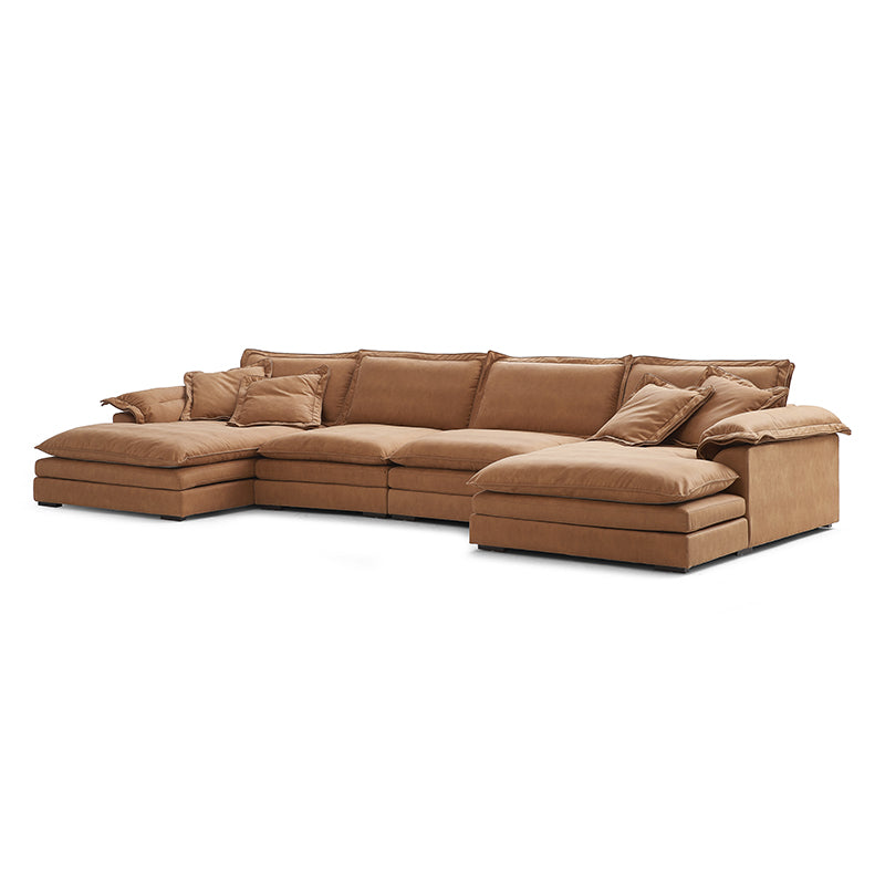 Sandwitch Deep Seat U-Shaped Sofa