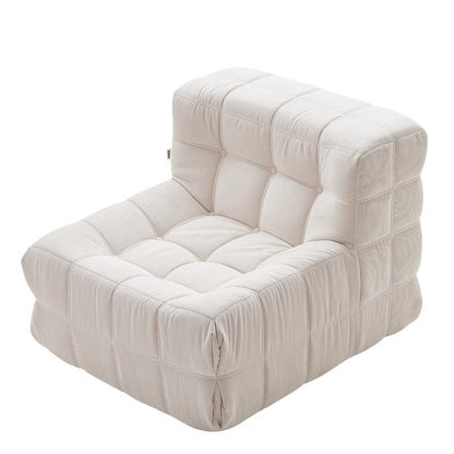 Lazy vacuum compression single sofa white