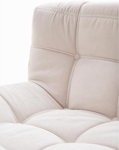 Lazy vacuum compression single sofa white