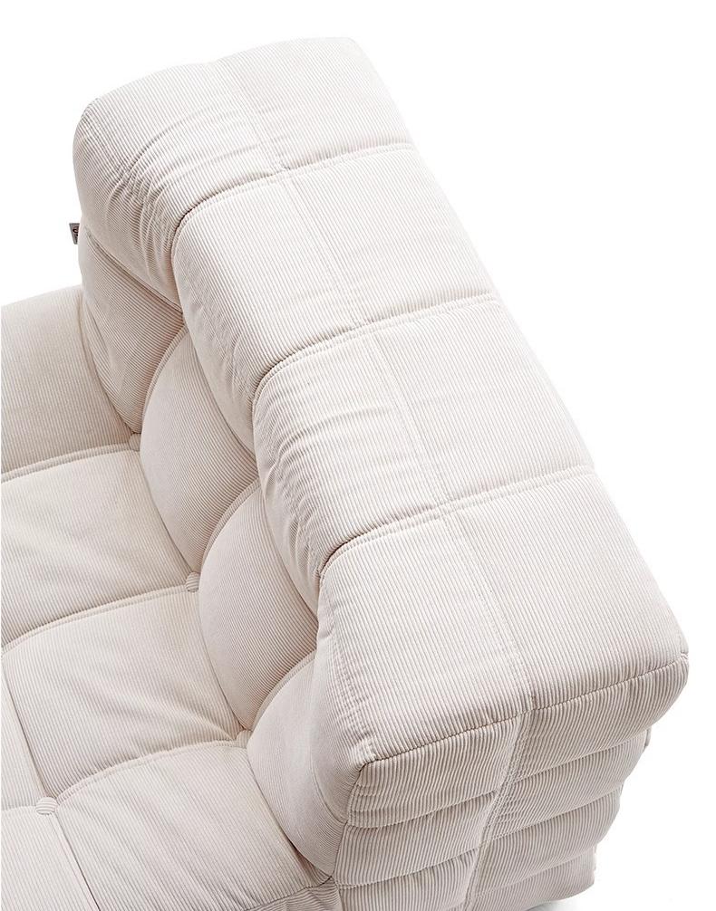 Lazy vacuum compression single sofa white