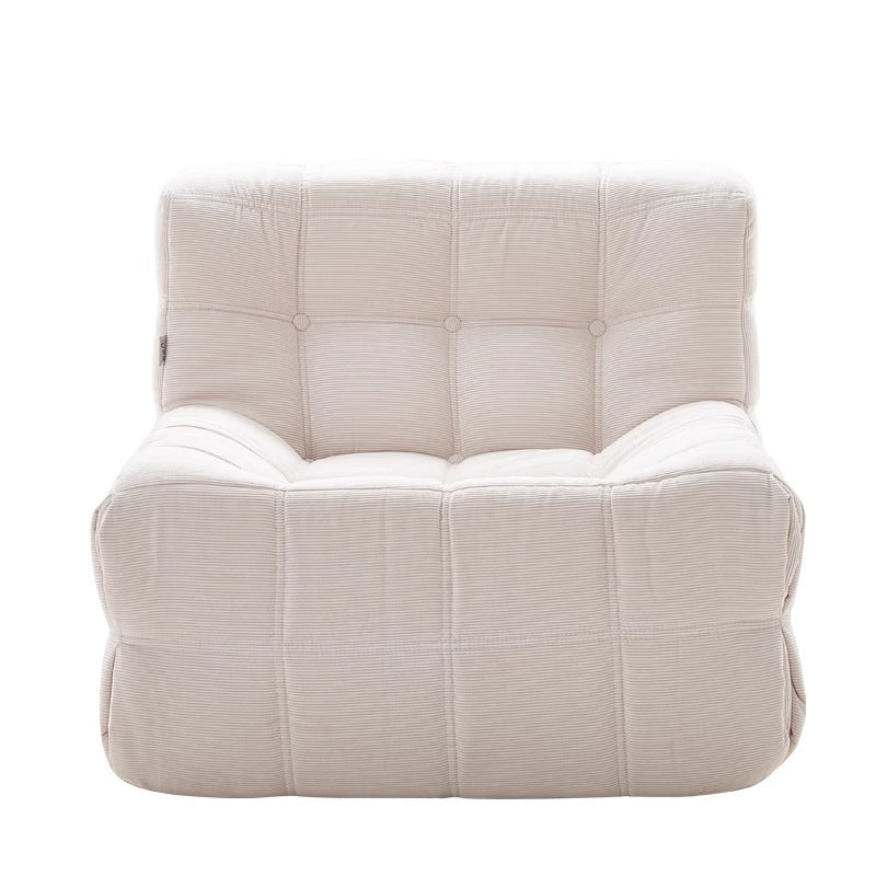 Lazy vacuum compression single sofa white