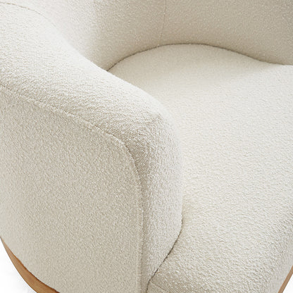 Nordic Modern Upholstered Boucle Armchair Leisure Chair