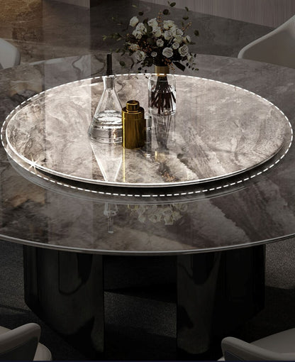 Round Dining Table with Rotating Centre