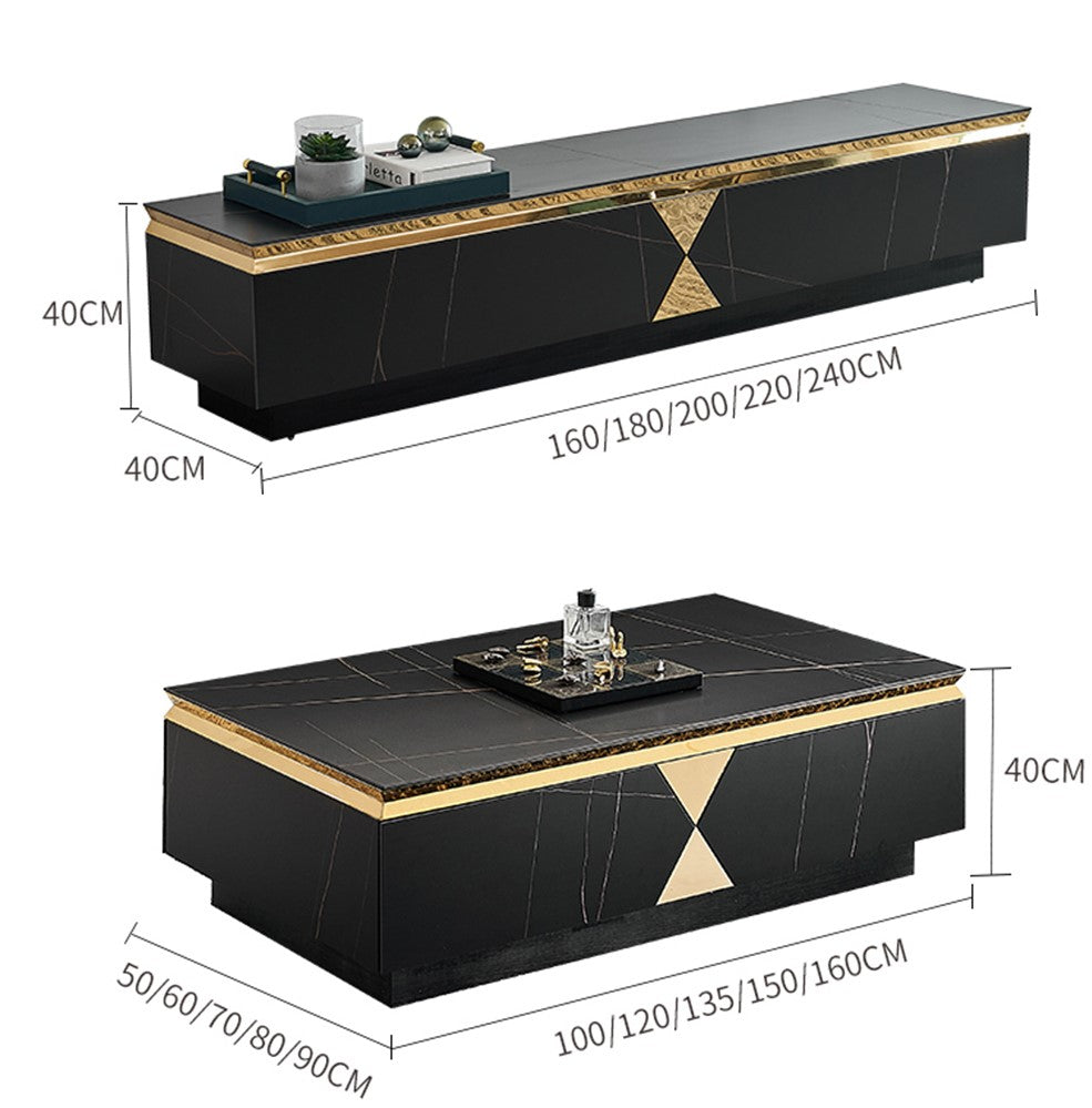 Light Luxury Coffee Table and TV Stand