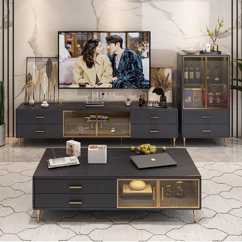 Dual Elegance Coffee Table And TV Stand