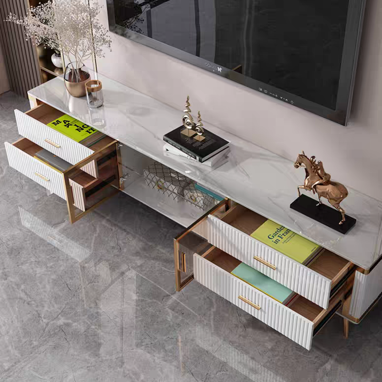 Modern Rectangular Coffee Table and TV Stand