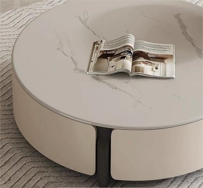 Luxury Round Coffee Table and TV Stand