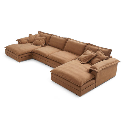 Sandwitch Deep Seat U-Shaped Sofa