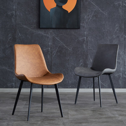 Leather Dining Chair for Dining Room without Armrest