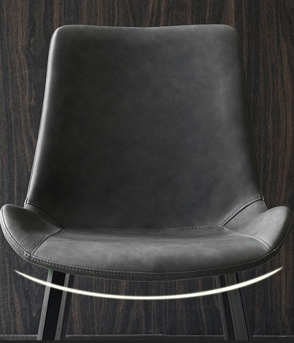 Leather Dining Chair for Dining Room without Armrest