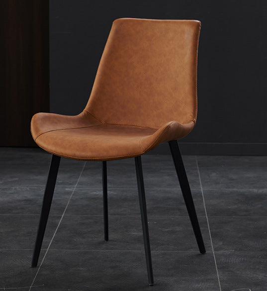 Leather Dining Chair for Dining Room without Armrest