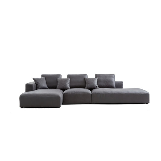 Designer Living Room Chase Lounge Large Sofa Dark Grey