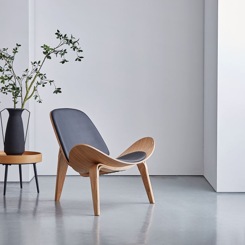 Nordic Modern Arc-Shaped Upholstered Leisure Chair