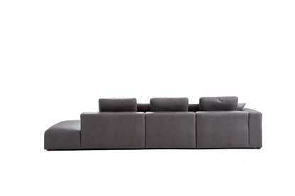 Designer Living Room Chase Lounge Large Sofa Dark Grey