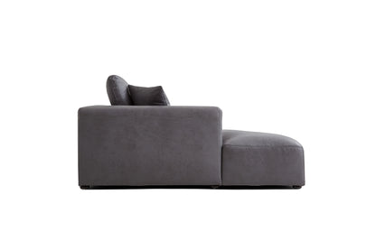 Designer Living Room Chase Lounge Large Sofa Dark Grey