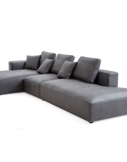 Designer Living Room Chase Lounge Large Sofa Dark Grey