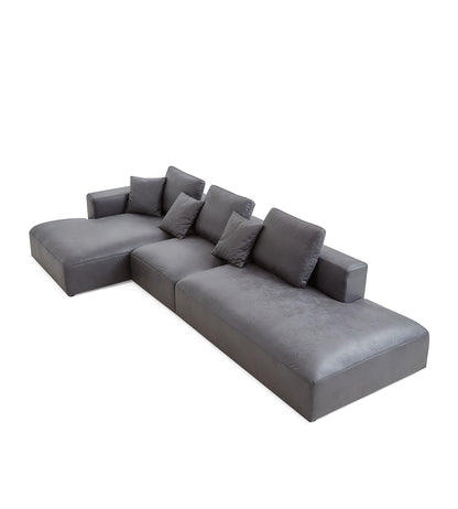 Designer Living Room Chase Lounge Large Sofa Dark Grey