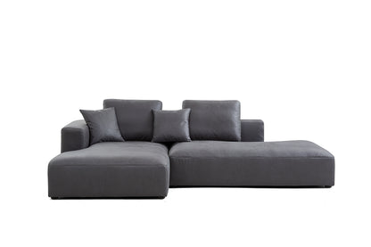 Designer Living Room Chase Lounge Large Sofa Dark Grey