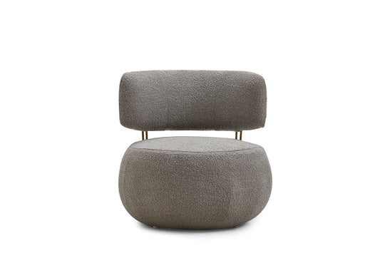 Fashion round Upholstered Boucle Leisure Chair