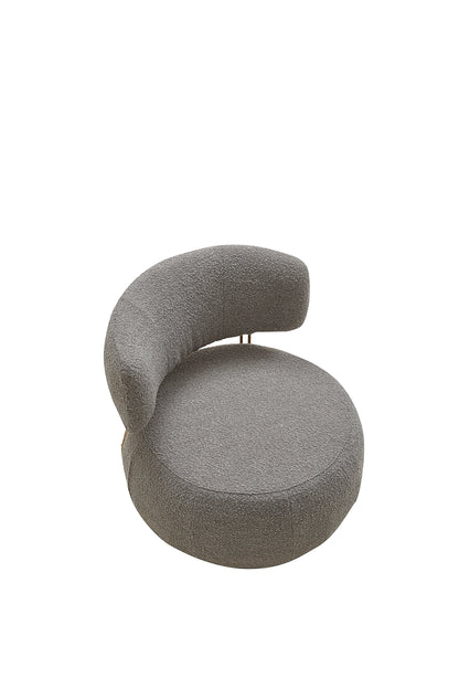 Fashion round Upholstered Boucle Leisure Chair