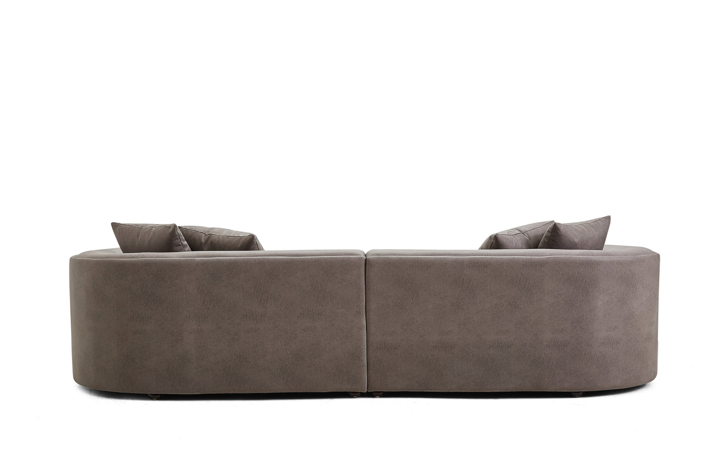 Modern Style Gray Large Loveseat Couch