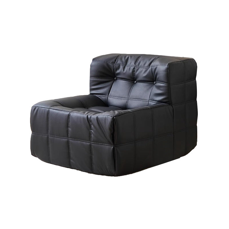 Lazy vacuum compression single sofa black