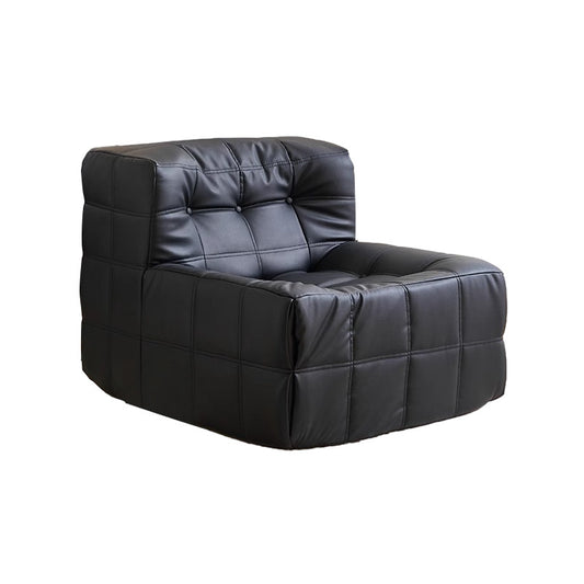 Lazy vacuum compression single sofa black