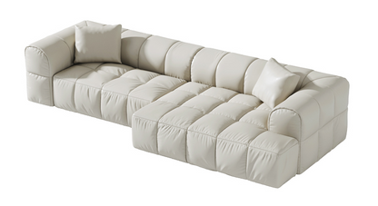 Nordic Style Puff Block Straight Couch