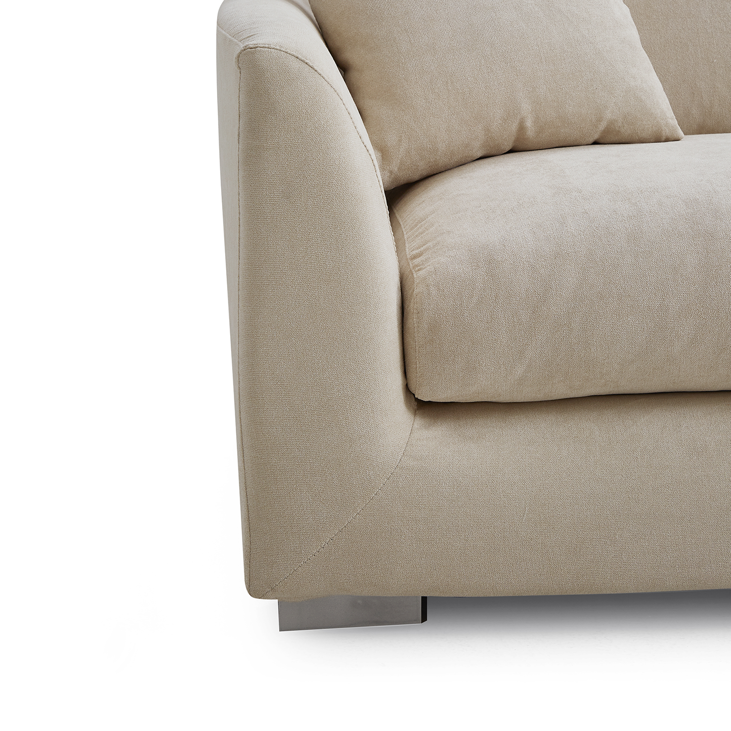 Upholstered Fabric U-Shaped Sectional with Chaise Lounge