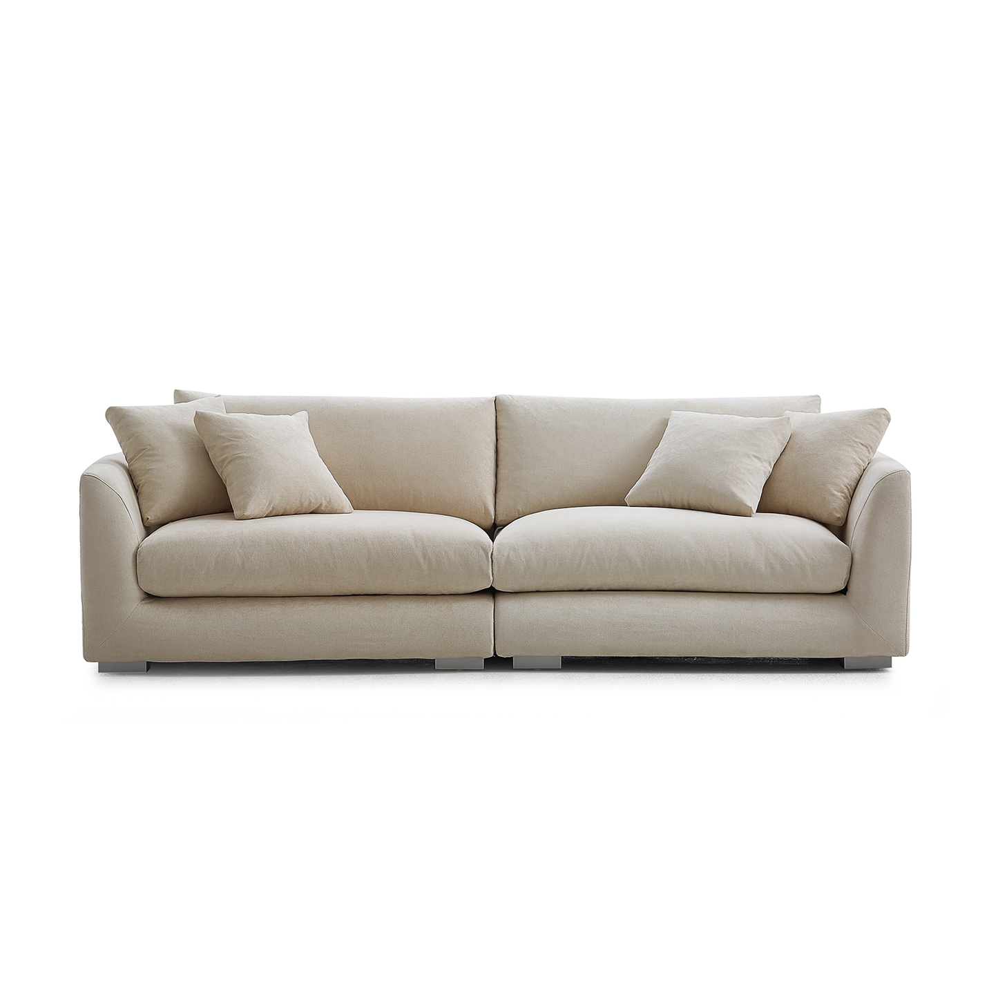 Upholstered Fabric 4 Seater Sofa